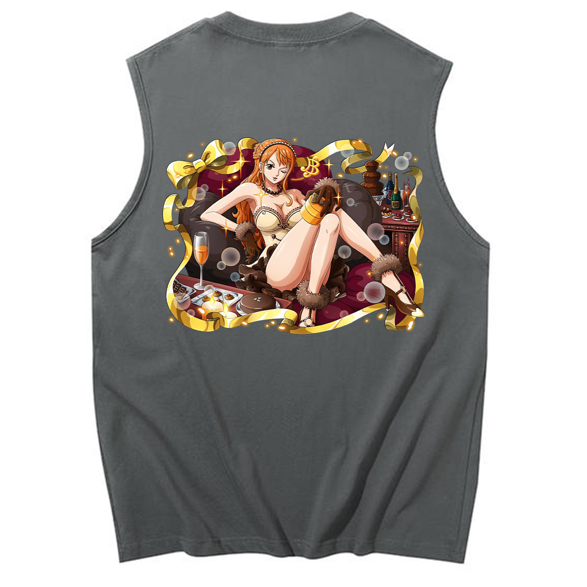 ワンピース ナミ ONE PIECE Nami コットン100％タンクトップ（背面プリント）